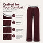 👖 Flattering High Waist, Relaxed Wide-Leg Fit | Women's Sweatpants