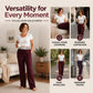 👖 Flattering High Waist, Relaxed Wide-Leg Fit | Women's Sweatpants
