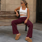 👖 Flattering High Waist, Relaxed Wide-Leg Fit | Women's Sweatpants