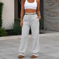 👖 Flattering High Waist, Relaxed Wide-Leg Fit | Women's Sweatpants