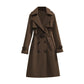 🧥 Smooth Drape, Polished Silhouette | Women's Mid-Length Trench Coat ⚡ Free Shipping