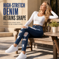 👖 Sculpting Stretch, Distressed Edge | Women's High-Waist Ripped Skinny Jeans