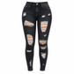 👖 Sculpting Stretch, Distressed Edge | Women's High-Waist Ripped Skinny Jeans