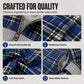 Unisex Reversible Plaid Zipper Hooded Jacket