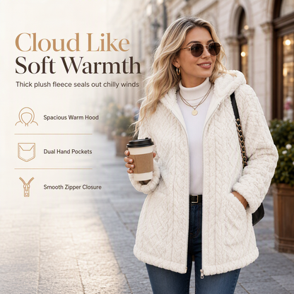 Women's Casual Plush Solid Color Cardigan
