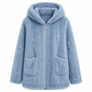 Women's Casual Plush Solid Color Cardigan