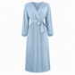 💃 Flattering V-Neck, Flowing Pleats | Women's High-Waist Pleated Maxi Dress