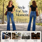 👖 Stretch Comfort, Flattering Flare | Women's High-Waist Jeans ⚡ Free Shipping