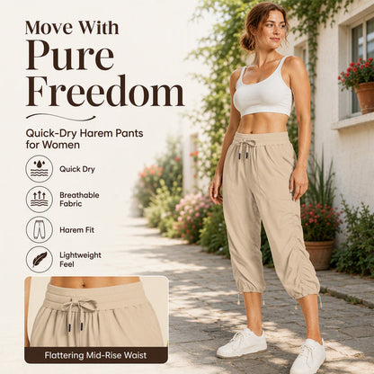 🌿 Lightweight Comfort, Quick-Dry Ease | Women's Cropped Pants