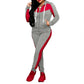 🔥 Bold Color-Block, Effortless Matching Style | Women's 2-Piece Tracksuit ⚡ Free Shipping