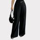 ✨ Double-Button Detail, Flattering Drape | Women's High-Waist Wide-Leg Pants