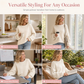 🧶 Flattering Drape, Easy Movement | Women's Batwing Knit Pullover