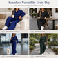 ✨ Flattering V-Neck, Flowing Wide-Leg Style | Women's 2-Piece Set ⚡ Free Shipping