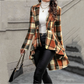 ✨ High-Low Hem, Waist-Flattering Shape | Women's Plaid Peplum Coat ⚡ Free Shipping
