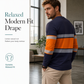 🎨 Bold Art Print, Easy Everyday Fit | Men's Casual Long-Sleeve Tee