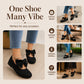 🎀 Square-Toe Style, Feminine Bow Detail | Women's Knit Flat Shoes
