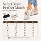 🎀 Square-Toe Style, Feminine Bow Detail | Women's Knit Flat Shoes