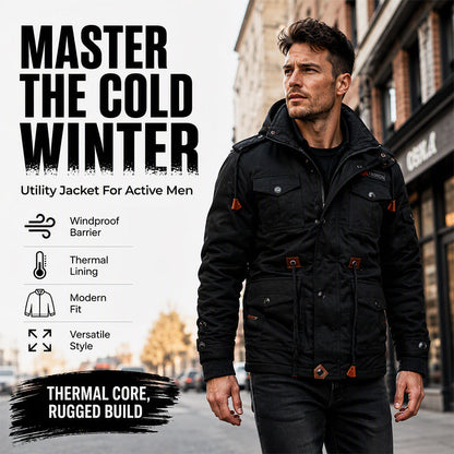 🧥 Thermal Warmth, Detachable Hood | Men's Winter Jacket ⚡ Free Shipping