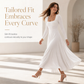💃 Sculpted Square Neck, Flattering A-Line Shape | Women's Midi Dress