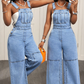 👖 Flattering High Waist, Effortless Wide-Leg Style | Women's Denim Jumpsuit ⚡ Free Shipping