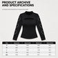 🖤 Heart Cutouts, Elegant Beaded Detail | Women's Slim-Fit Mock-Neck Top