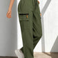 👖 More Pockets, Easy Movement | Women's Drawstring Straight-Leg Cargo Pants