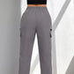 👖 More Pockets, Easy Movement | Women's Drawstring Straight-Leg Cargo Pants