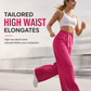 👖 Curved Seams, Flattering Wide-Leg Drape | Women's High-Waist Sweatpants