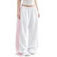 👖 Side Stripes, Leg-Lengthening Drape | Women's High-Waist Wide-Leg Sweatpants