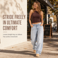 👖 Vintage Wash, Relaxed Straight Fit | Women's High-Waist Jeans