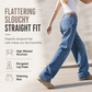 👖 Vintage Wash, Relaxed Straight Fit | Women's High-Waist Jeans