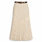 ✨ Polka Dots, Beautiful Flow | Women's High-Waist Pleated A-Line Skirt