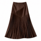 ✨ Polka Dots, Beautiful Flow | Women's High-Waist Pleated A-Line Skirt