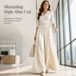 👖 Flattering High Rise, Dramatic Drape | Women's Pleated Wide-Leg Pants
