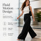 👖 Flattering High Rise, Dramatic Drape | Women's Pleated Wide-Leg Pants