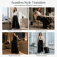 👖 Flattering High Rise, Dramatic Drape | Women's Pleated Wide-Leg Pants