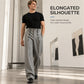 👖 Double-Button Waist, Sharper Drape | Men's High-Waisted Straight-Leg Pants