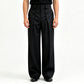 👖 Double-Button Waist, Sharper Drape | Men's High-Waisted Straight-Leg Pants