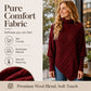 🧶 Rich Cable Texture, Relaxed Poncho Drape | Women's Knit Sweater