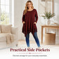 🌸 Tassel Lace Detail, Flattering Relaxed Drape | Women's Boho Tunic Top