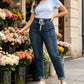 👖 Stretch Denim, Roomy Pockets | Women's Drawstring Tapered Jeans