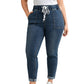 👖 Stretch Denim, Roomy Pockets | Women's Drawstring Tapered Jeans