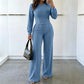 💫 Corset Waist, Flattering Wide-Leg Fit | Women's 2-Piece Set ⚡ Free Shipping