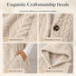🧶 Sherpa Warmth, Cable-Knit Charm | Women's Hooded Layering Vest