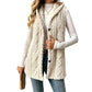 🧶 Sherpa Warmth, Cable-Knit Charm | Women's Hooded Layering Vest