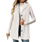 🧶 Sherpa Warmth, Cable-Knit Charm | Women's Hooded Layering Vest