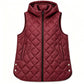 🦺 Quilted Warmth, Easy Layering | Women's Mid-Length Hooded Vest ⚡ Free Shipping
