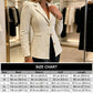 ✨ Sculpted Waist, Metallic Detail | Women's Textured Tailored Blazer