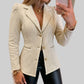 ✨ Sculpted Waist, Metallic Detail | Women's Textured Tailored Blazer