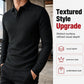 ✨ Textured Finish, Sharper Casual Style | Men's Collared Lightweight Pullover